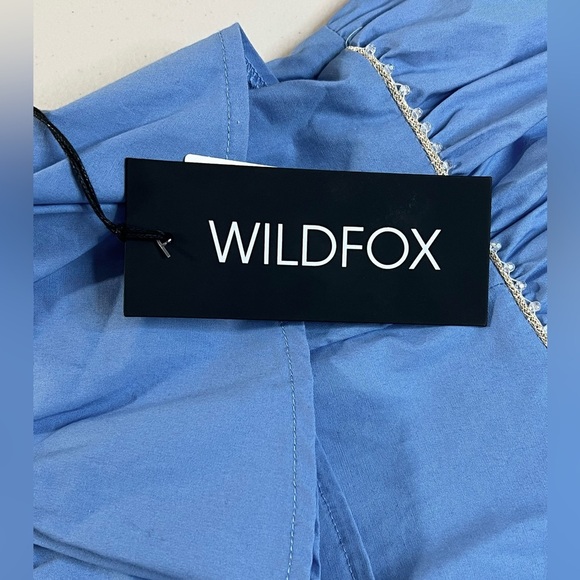 Wilfox Ruffle Laurent Blouse, Beaded Design,  Size Medium, NWT - Picture 10 of 11